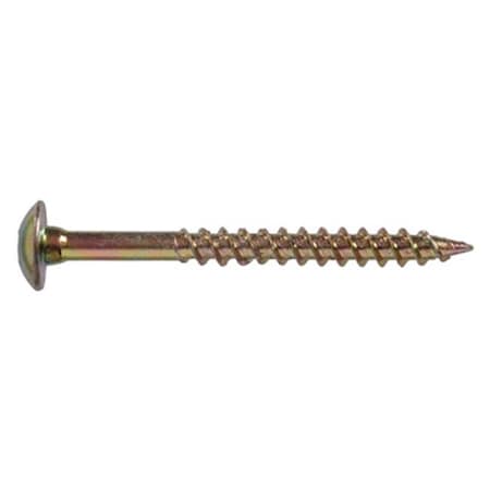 Hillman Hillman Fasteners 48648 8 x 2.5 in. Dichromate Cabinet Installation Screws; Star Zinc & Yellow 196572